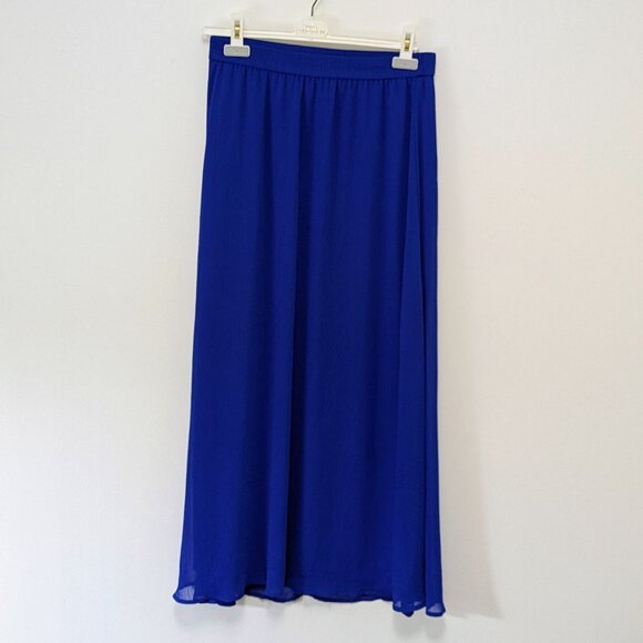 Old Navy Blue Chiffon Maxi Skirt – Worn Once - Picture 4 of 4